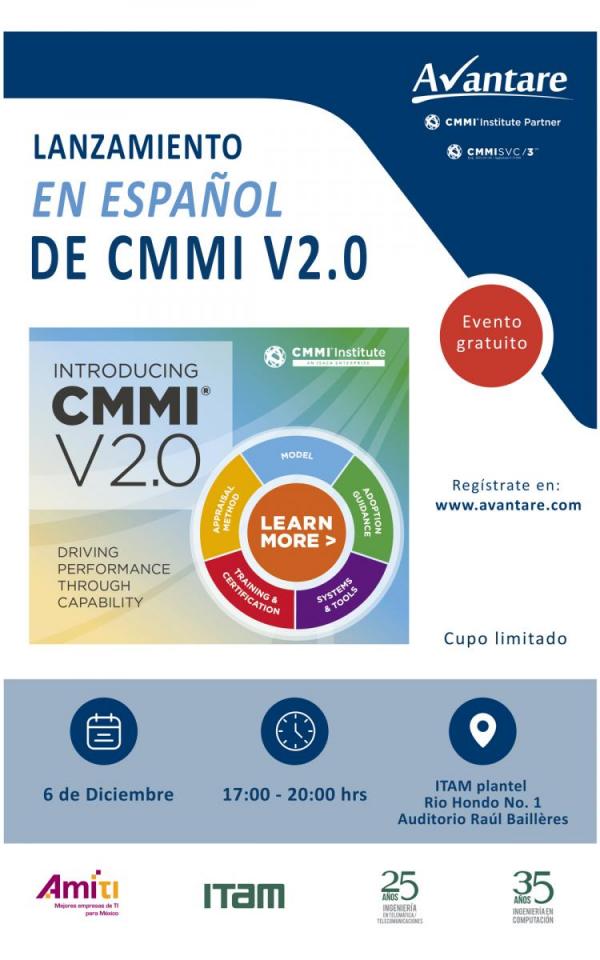 LANZAMIENTO DE CMMI V2.0 EN ESPAÑOL
