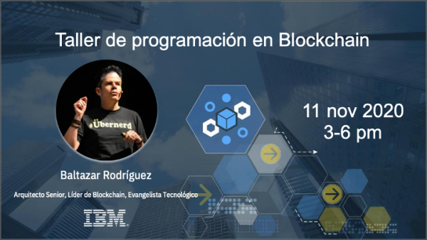 Póster Taller de programación en Blockchain